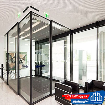 درب اتوماتیک زاویه دار 6