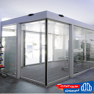 نمونه درب اتوماتیک زاویه دار 1