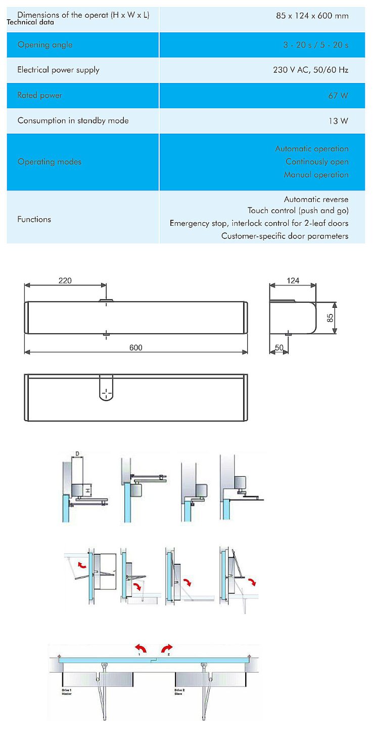 درب های اتوماتیک لولایی (سوینگ) 2