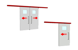 درب اتوماتیک شیشه‌ای بیمارستانی